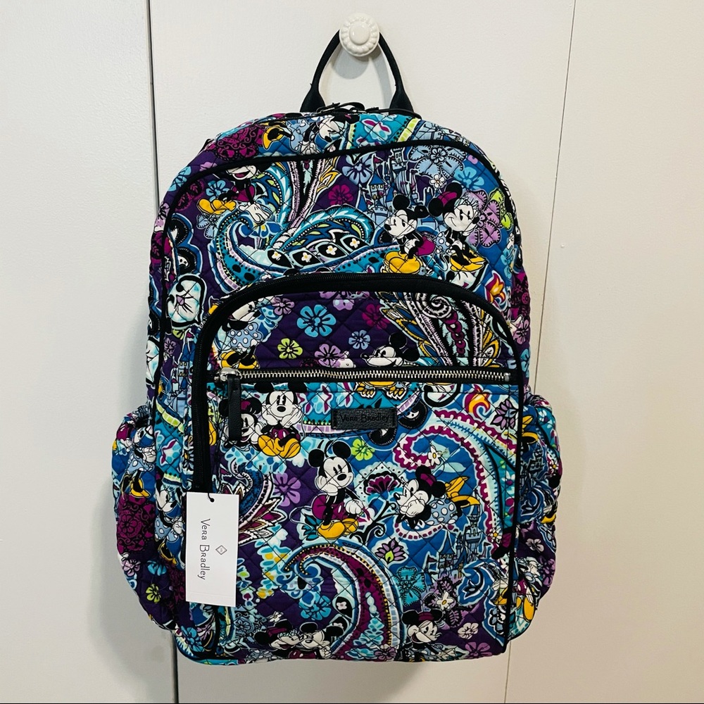 NWT Vera Bradley Disney Mickey Paisley backpack